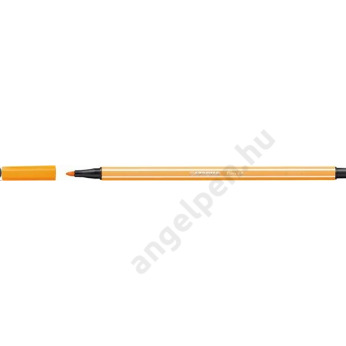Filctoll, 1 mm, STABILO "Pen 68", neon narancssárga
