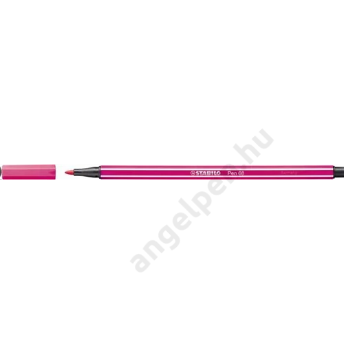 Filctoll, 1 mm, STABILO "Pen 68", neon rózsaszín