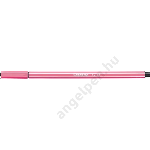 Filctoll, 1 mm, STABILO "Pen 68", halvány rózsaszín