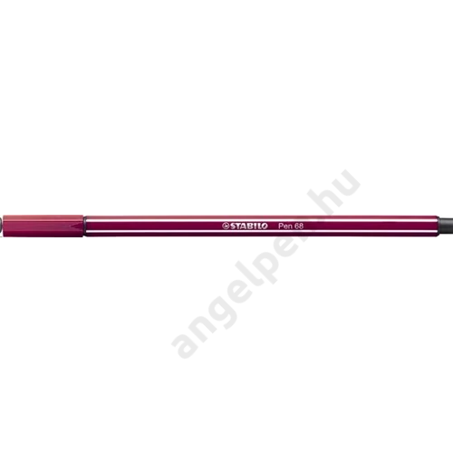 Filctoll, 1 mm, STABILO "Pen 68", bíborvörös