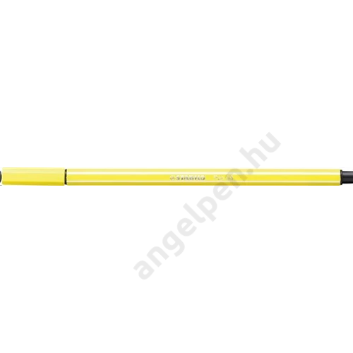Filctoll, 1 mm, STABILO "Pen 68", citromsárga