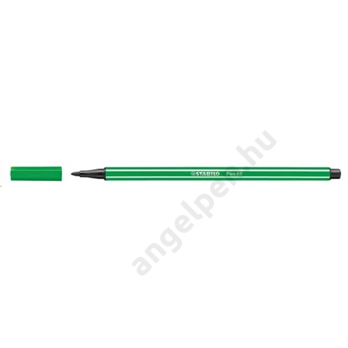 Filctoll, 1 mm, STABILO "Pen 68", zöld