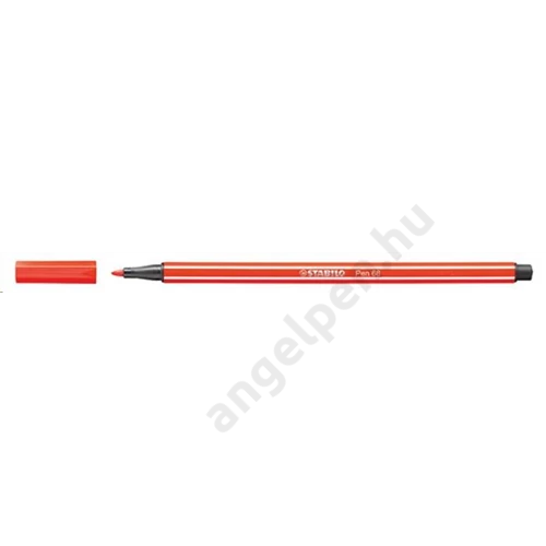 Filctoll, 1 mm, STABILO "Pen 68", világos piros