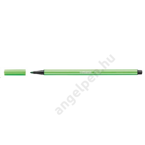 Filctoll, 1 mm, STABILO "Pen 68", levél zöld