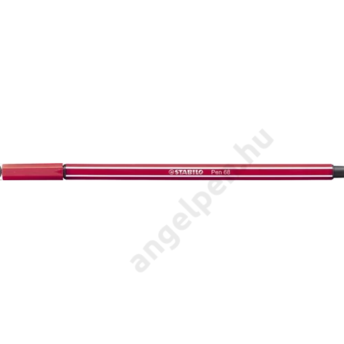 Filctoll, 1 mm, STABILO "Pen 68", sötétpiros