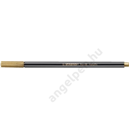 Filctoll, 1,4 mm, STABILO "Pen 68 metallic", arany