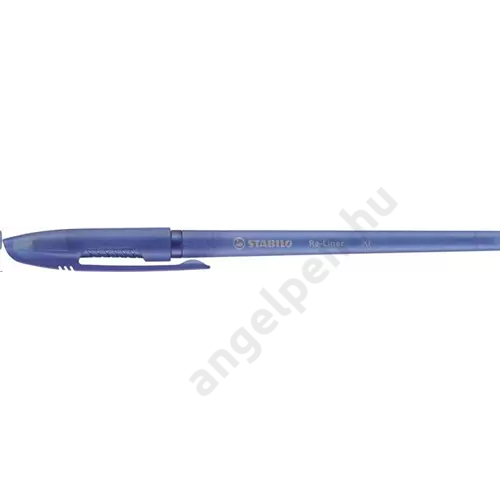 Golyóstoll, 0,35 mm, kupakos, STABILO "Re-Liner", kék