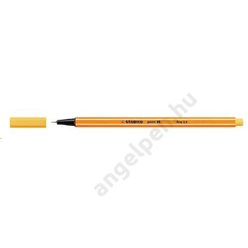 Tűfilc, 0,4 mm, STABILO "Point 88", sárga