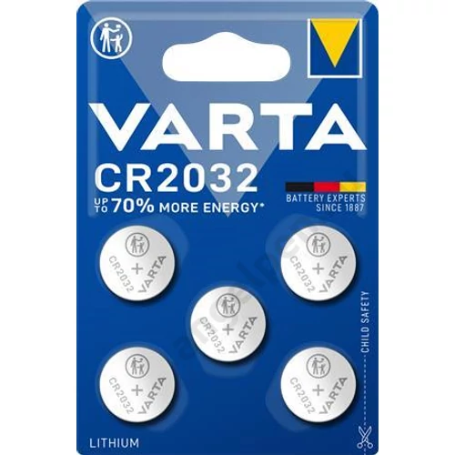 Gombelem, CR2032, 5 db, VARTA