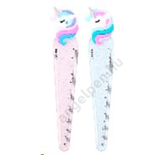 Vonalzó, Unikornis mintával, 13 cm, Nebulo (20)