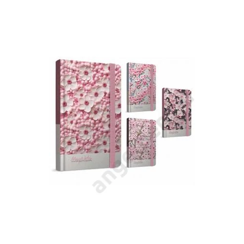 Beíró jegyzet GIPTA May Notes 13x21cm keményfedeles gumi zárószalaggal 120 lapos vonalas 7461
