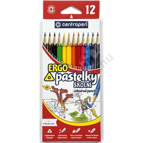 Színes ceruza háromszög CENTROPEN 12 DB  9521/12