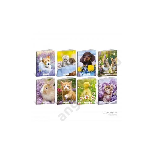 Füzet BLASETTI A/4 100g vonalas 38lap FLOWER PUPPY100  2025 (10db/csg)  8993M megszűnt 