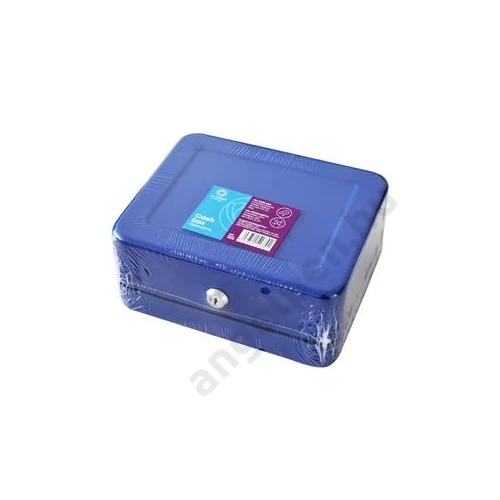 Pénzkazetta fém 20x8,5x16 cm közepes Bluering® kék