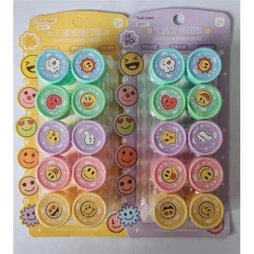 Nyomda smiley mintás 10db/bliszter