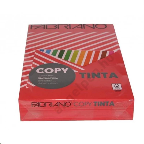 Sz.fénymásolópapír FABRIANO A/4 80g (500ív/csg) élénk piros  60521297 (29)