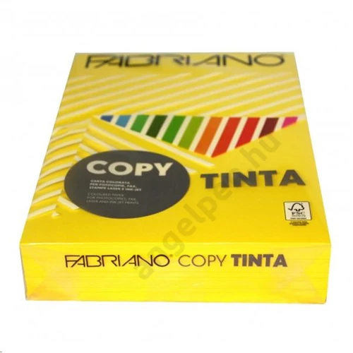 Sz.fénymásolópapír FABRIANO A/4 80g (500ív/csg) élénk aranysárga Giallo  60621297 (56)