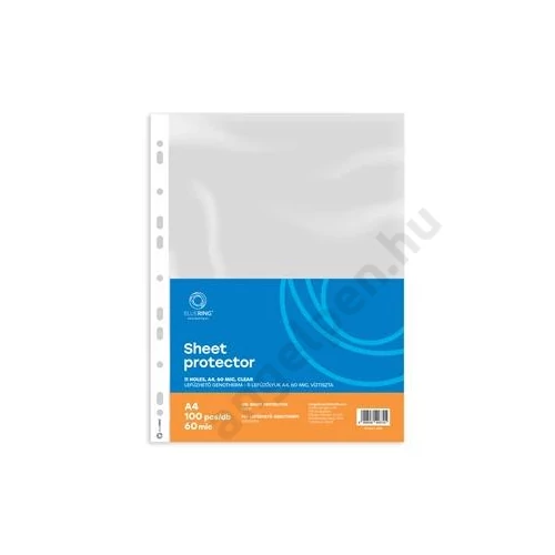 Genotherm lefűzhető, A4, 60 micron víztiszta Bluering® 100 db/csomag