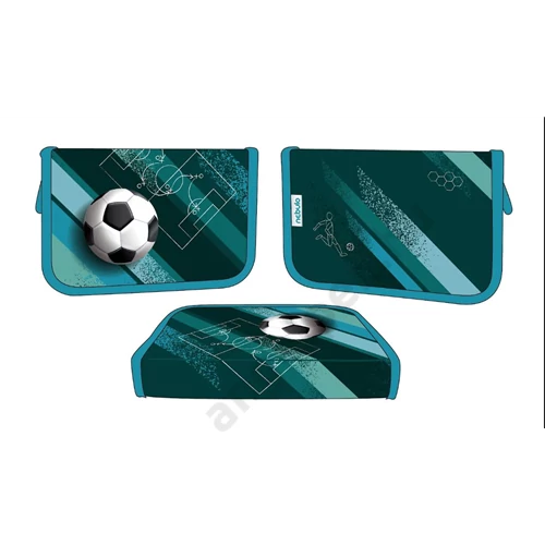 Tolltartó, 2 klapnis, FOOTBALL TACTIC dizájn, Nebulo