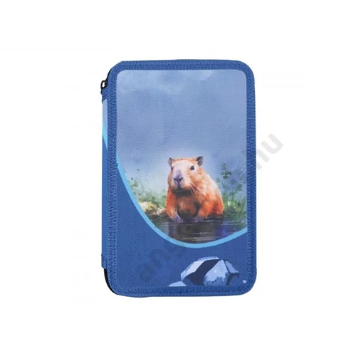 Herlitz tolltartó 2 emeletes üres Capibara kék