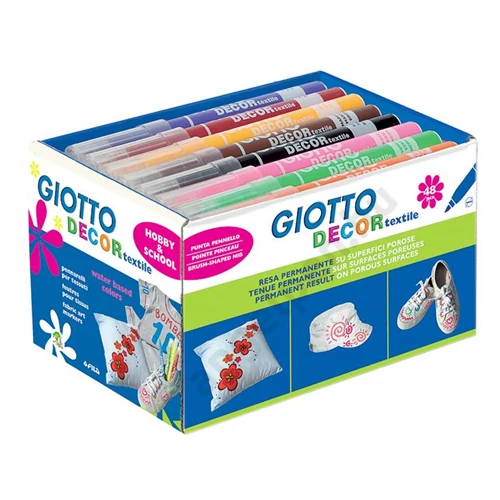 Filckészlet Giotto Decor Textil 4 x 12 szín