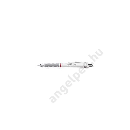 Golyóstoll, 1,0 mm, nyomógombos, rOtring "Tikky", fehér