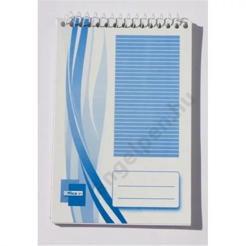 Jegyzetfüzet spirál OFFICE21 A/7 50l vonalas