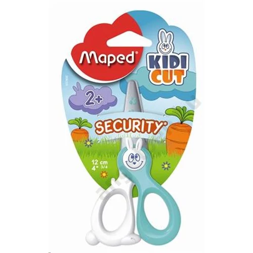 Olló, óvodai, 12 cm, műanyag él, MAPED "Kidi Cut"