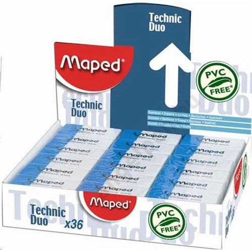 Radír display, kombinált, MAPED "Technic Duo"