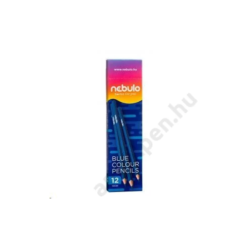 Színes ceruza, kék, háromszögletű, Nebulo (12)