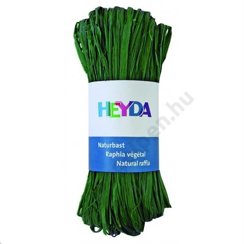 Raffia HEYDA 50g természetes anyagból sötét zöld  204887797