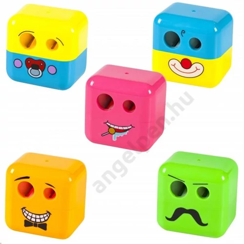 Hegyező ADEL Emoji 2 lyukú fordítós tartályos négyszög  2260000003 megszűnt 