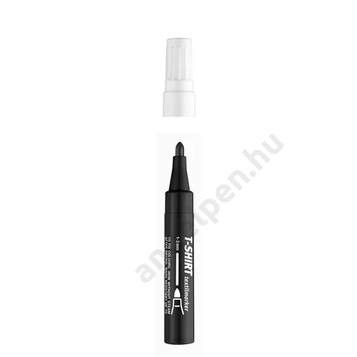 ICO T-SHIRT TEXTILMARKER FEKETE (70) D25