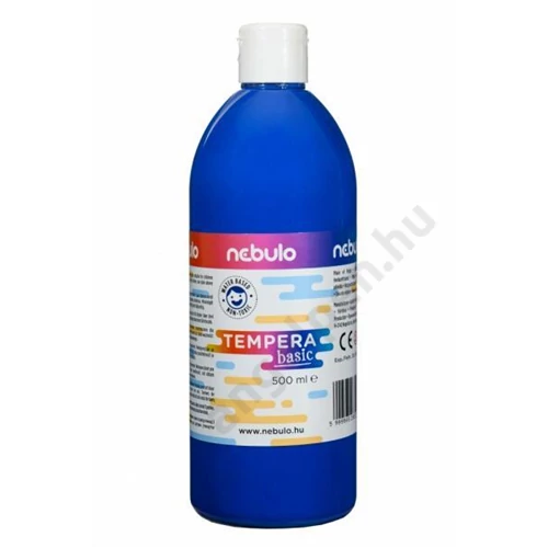 Tempera festék, 500 ml-es, kék, Nebulo (1)