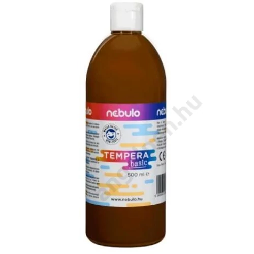 Tempera festék, 500 ml-es, barna, Nebulo (1)