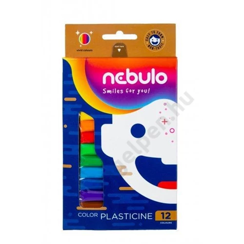Gyurma készlet, 12 színes, 200 g, Nebulo (24)