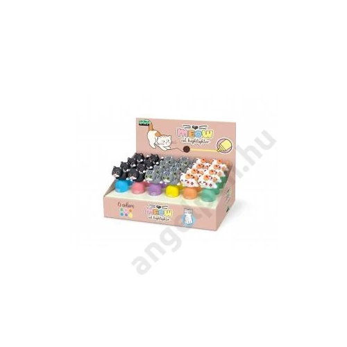 Szövegkiemelő LEBEZ Mini Cats /24 db/displ/ 82070