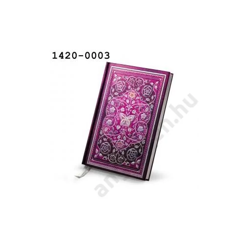 Napló ARGUS (14,2x20,8cm) Romantic Garden vonalas 112 oldalas magenta 1420-0003