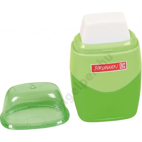 Hegyező és radír BRUNNEN 2 lyukú 2in1 zöld 026 (12db/ displ) 102986352